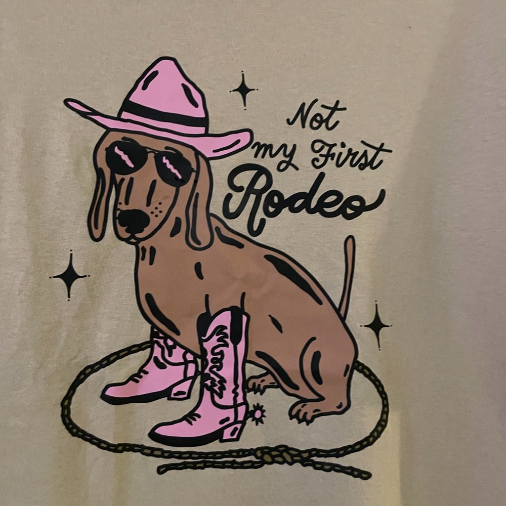 NWOT Not My First Rodeo Rodeo Bean Goods Sz L - Picture 3 of 4